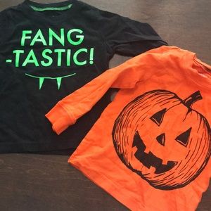 Two Halloween toddler shirts 18m